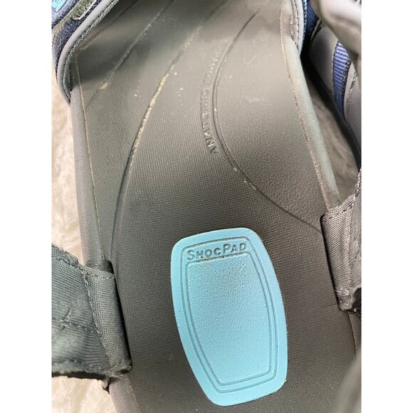 Teva 4266 Tirra Women's 10 Gray Blue Strappy Slingback Sport Sandals - Picture 7 of 10
